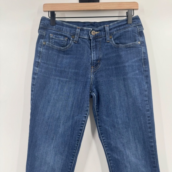 Levis Strauss Jeans Women 28x31 Blue Denim Bootcut Mid Rise 90s Y2K Stretch - Picture 2 of 13